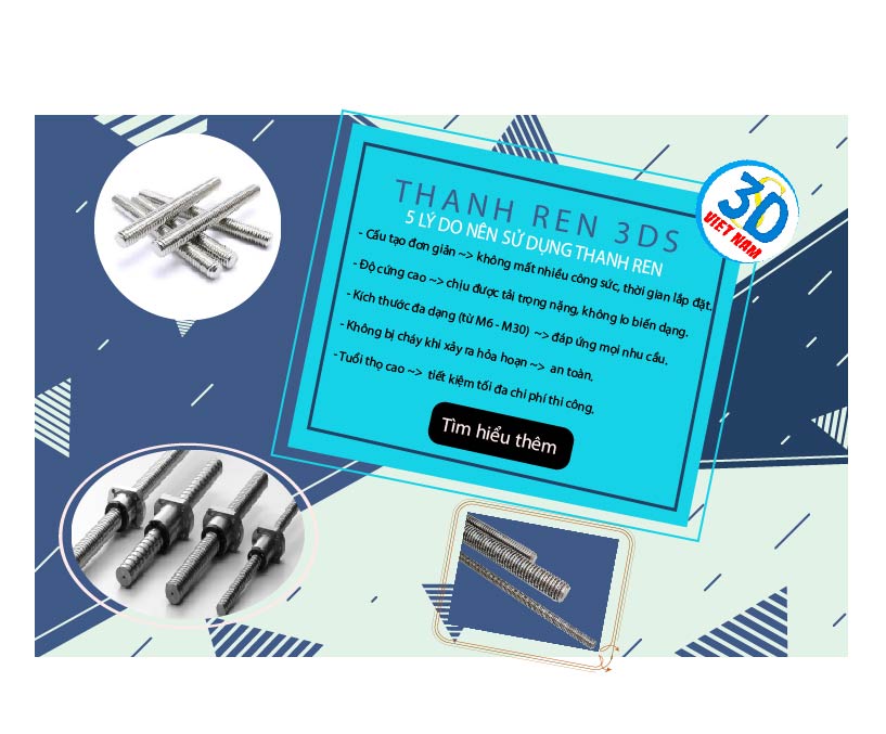 5 lý do nên sử dụng thanh ren để treo hệ thống thang máng cáp