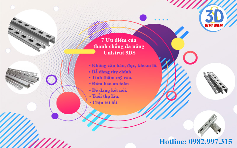 7 ưu điểm tuyệt vời của thanh chống đa năng Unistrut bạn cần biết