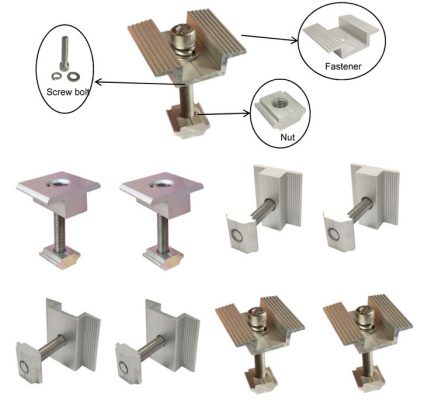 Nhóm phụ kiện dùng trong pin năng lượng mặt trời có bao nhiêu thiết bị?